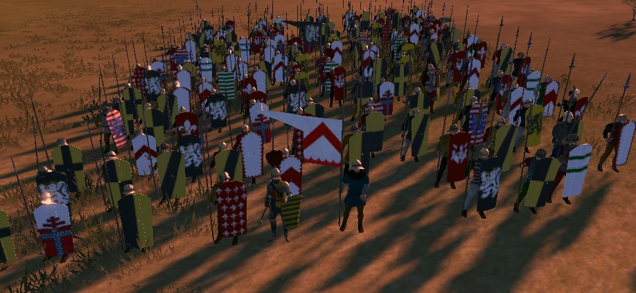 COUNTY OF FLANDERS KINGDOMS 1212AD INFANTRY AND FACTIONS COLORS COLOURS