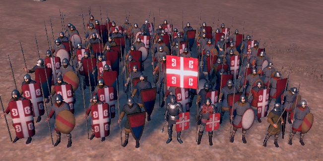 GRAND KNYAZATE OF KIEV KINGDOMS 1212AD INFANTRY AND FACTIONS COLORS COLOURS