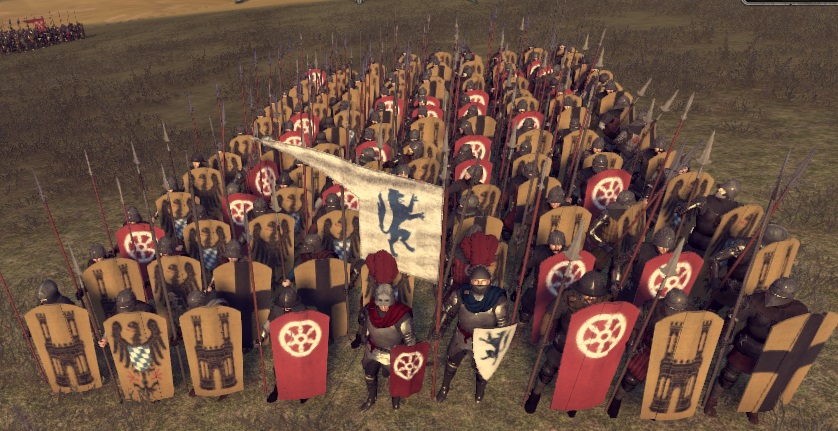 HOLY ROMAN KINGDOMS 1212AD INFANTRY AND FACTIONS COLORS COLOURS