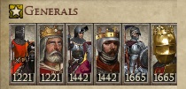 KINGDOM OF CASTILE KINGDOMS 1212AD GENERALS IMAGE