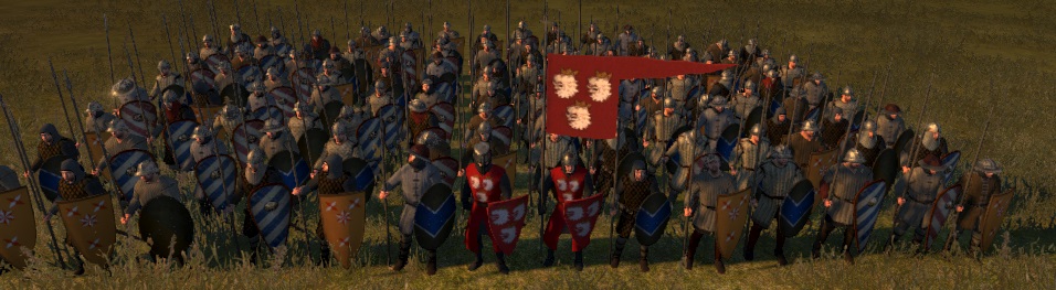 KINGDOM OF CROATIA KINGDOMS 1212AD INFANTRY AND FACTIONS COLORS COLOURS