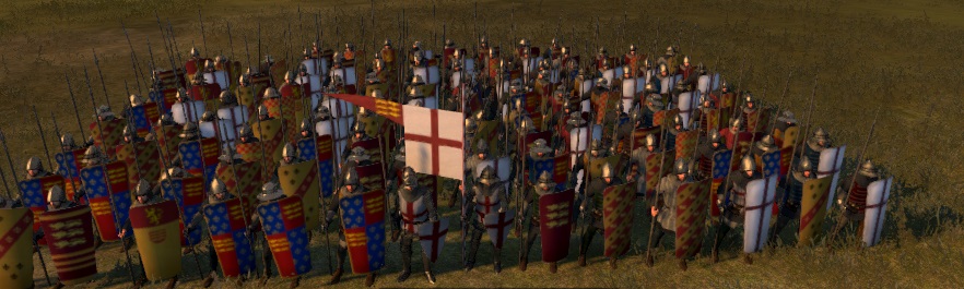 KINGDOM OF ENGLAND KINGDOMS 1212AD INFANTRY AND FACTIONS COLORS COLOURS