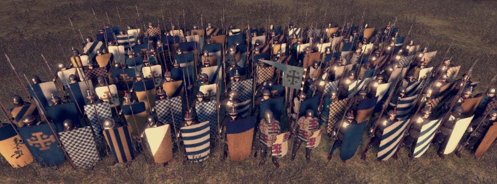 KINGDOM OF JERUSALEM AND CYPRUS KINGDOMS 1212AD INFANTRY AND FACTIONS COLORS COLOURS