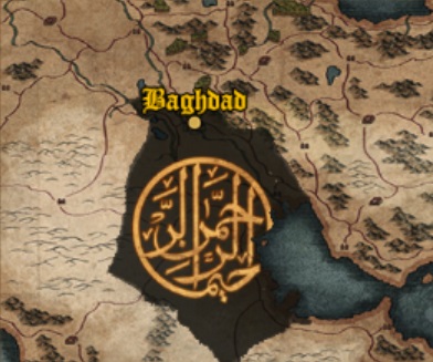 ABBISID CALIPHATE KINGDOMS 1212AD START MINI MAP