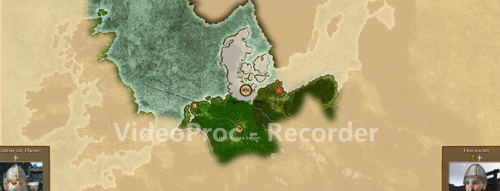 Kingdom of Danes Rome 2 Medieval 1100 Ad Mod START MINI MAP