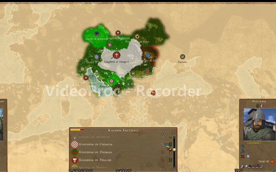 hungary Rome 2 Medieval 1100 Ad Mod START MINI MAP