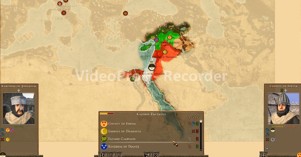 Kingdom of Jerusalem Rome 2 Medieval 1100 Ad Mod START MINI MAP