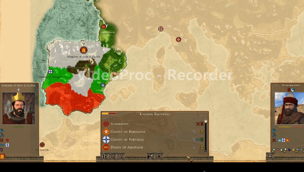 Kingdom of Leon and Catille Rome 2 Medieval 1100 Ad Mod START MINI MAP